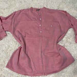 Lilla P Rose Button-Down Shirt